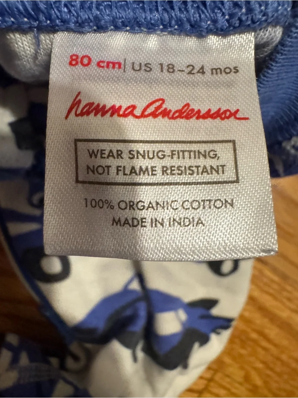 Hanna Andersson Blue and White Car Print Pajamas